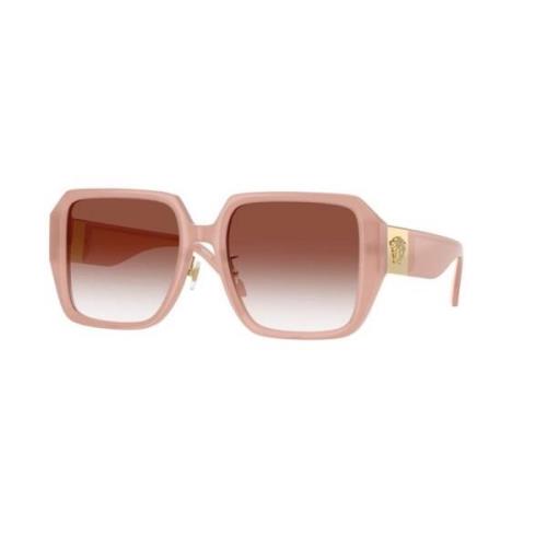 Gradient Rode Lens Roze Frame Zonnebril Versace , Pink , Dames