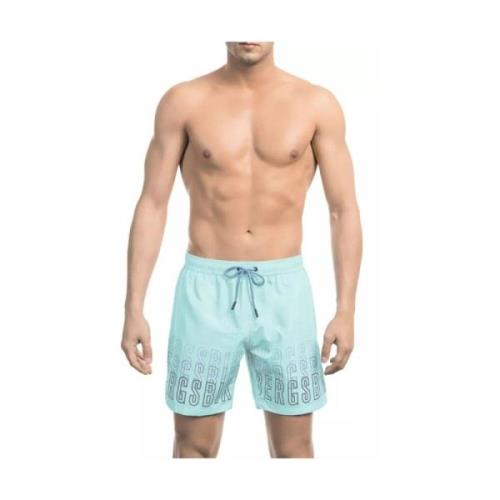 Elegante Degrade Zwemshorts Stijlvolle Golven Bikkembergs , Blue , Her...