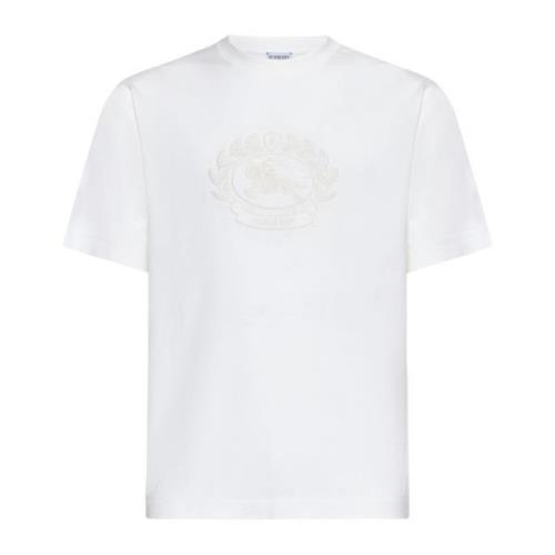 Stijlvolle T-shirts en Polos Burberry , White , Heren