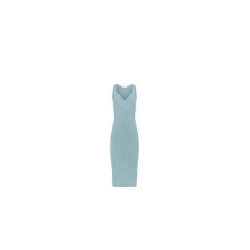 Lichtblauwe Heart Neckline Mouwloze Jurk Nina Ricci , Blue , Dames