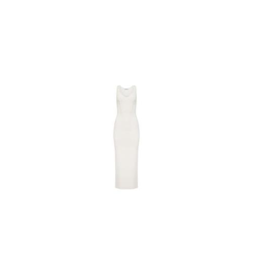 Off White Corset Detail Jurk Nina Ricci , White , Dames