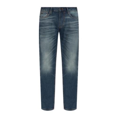 J06 Slim Type Jeans Emporio Armani , Blue , Heren