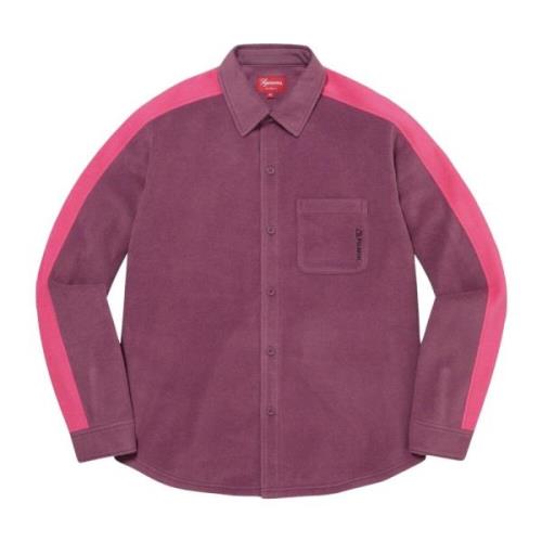 Beperkte oplage Polartec Shirt Licht pruim Supreme , Purple , Heren