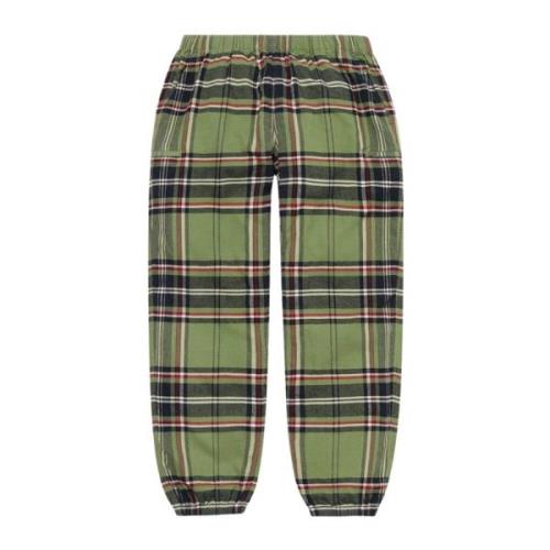 Beperkte oplage Flannel Skate Pant Groen Supreme , Green , Heren