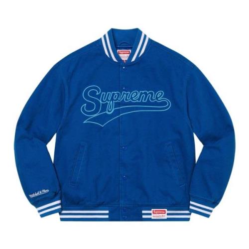 Blauwe Varsity Jack Beperkte Oplage Supreme , Blue , Heren