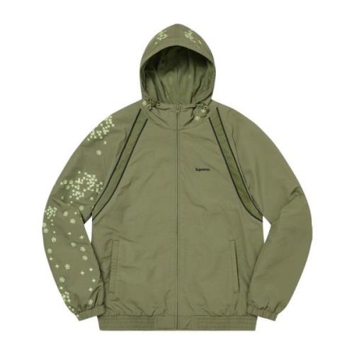 Glow-in-the-Dark Track Jacket Olive Supreme , Green , Dames