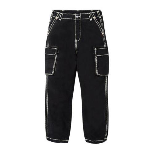 Beperkte oplage Denim Cargo Pant Zwart Supreme , Black , Dames