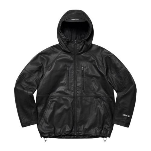 Limited Edition Gore-Tex leren jas Supreme , Black , Heren