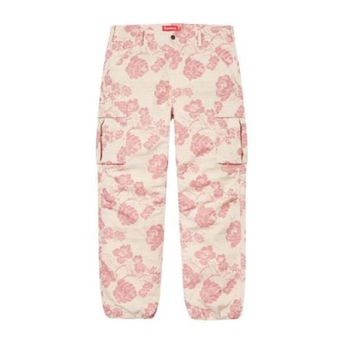 Bloemen Cargo Broek Roze Supreme , Pink , Heren