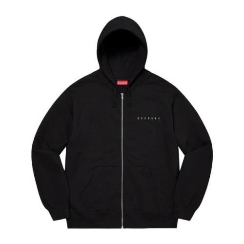 Zwarte Globe Rits Hoodie Beperkte Oplage Supreme , Black , Heren