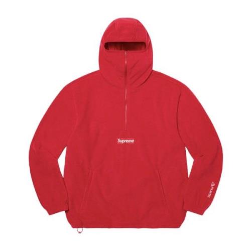 Rode Polartec Facemask Half Zip Pullover Supreme , Red , Heren