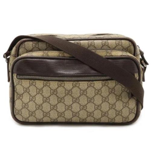 Pre-owned Canvas gucci-bags Gucci Vintage , Beige , Dames