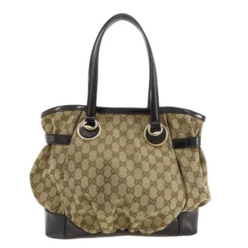 Pre-owned Canvas gucci-bags Gucci Vintage , Brown , Dames