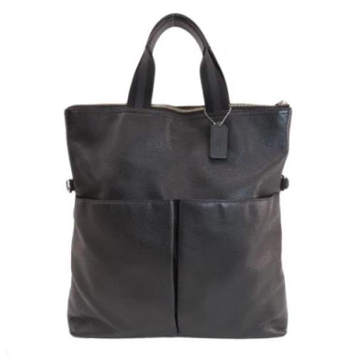 Pre-owned Leather totes Coach Pre-owned , Black , Dames