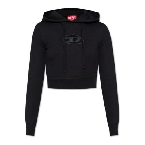 Sweatshirt met F-Slimmy-Hood-Od logo Diesel , Black , Dames