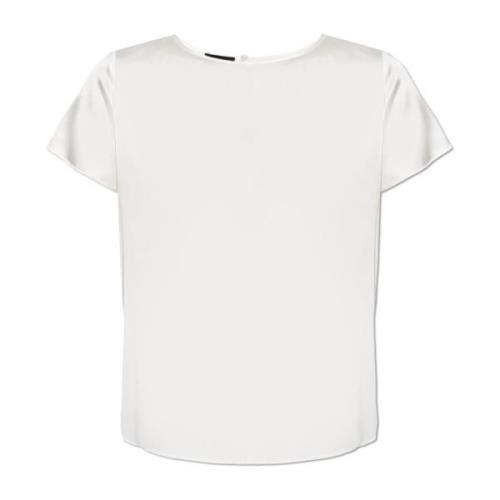 Zijden top Emporio Armani , White , Dames