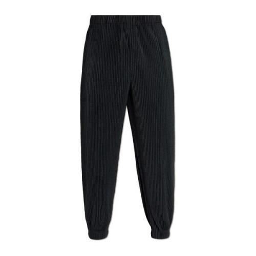 Geplooide broek van Homme Plisse Issey Miyake , Black , Heren