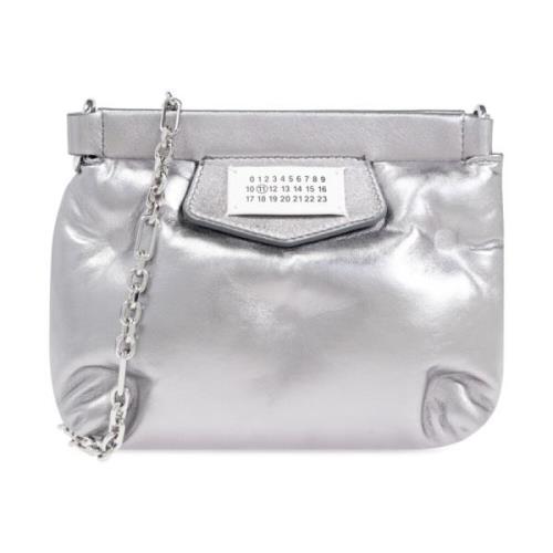 Glam Slam Mini Schoudertas Maison Margiela , Gray , Unisex