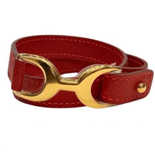 Pre-owned Fabric hermes-jewelry Hermès Vintage , Red , Dames