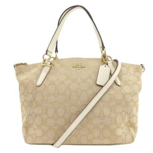 Pre-owned Canvas handbags Coach Pre-owned , Beige , Dames