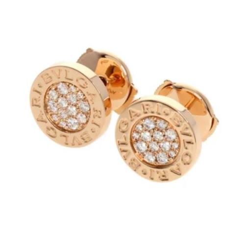 Pre-owned Rose Gold earrings Bvlgari Vintage , Pink , Dames