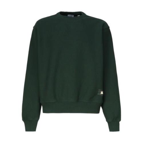 Katoen Elastaan Sweaters Burberry , Green , Heren