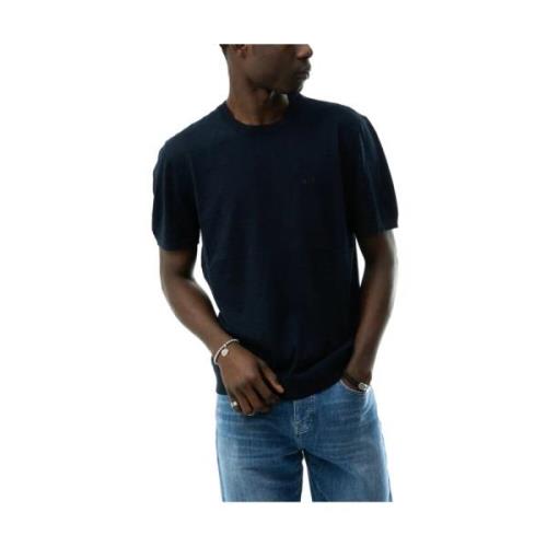 Blauw T-shirt met A|X Logo Armani Exchange , Blue , Heren