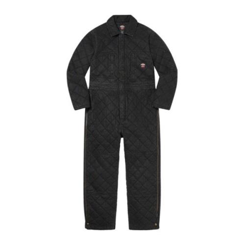 Gewatteerde Denim Overall Beperkte Oplage Supreme , Black , Dames