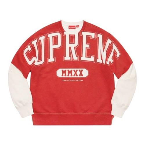 Beperkte Oplage Crewneck Sweatshirt Wit Supreme , Red , Heren