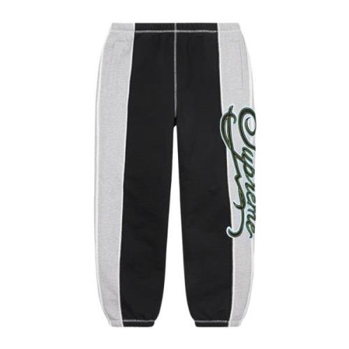 Zwart Paneel Sweatpant Beperkte Oplage Supreme , Black , Heren