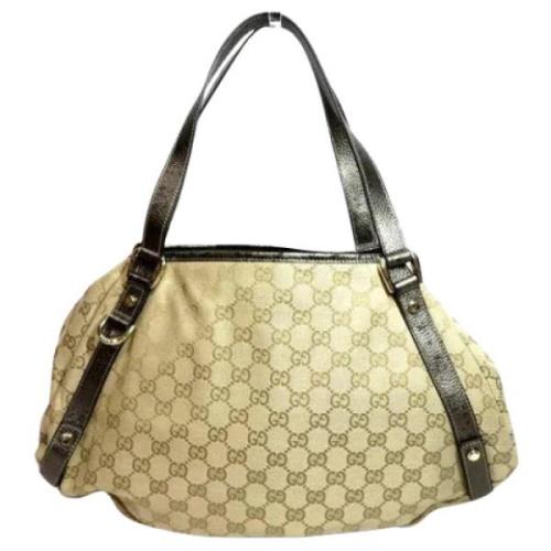 Pre-owned Fabric gucci-bags Gucci Vintage , Beige , Dames