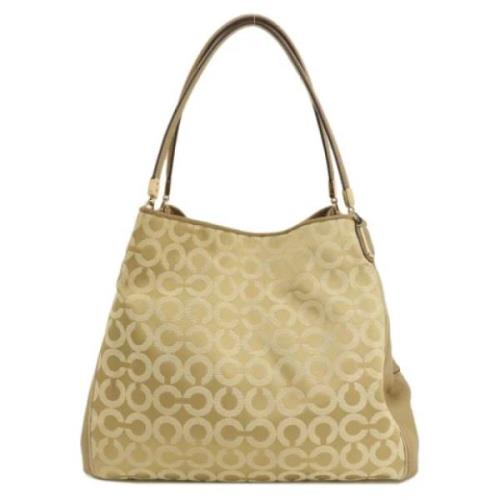 Pre-owned Fabric totes Coach Pre-owned , Beige , Dames