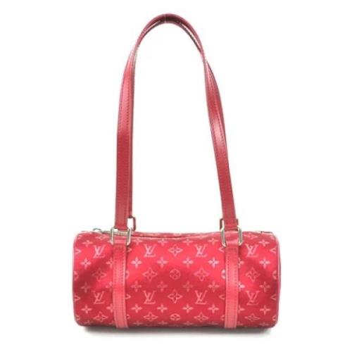 Pre-owned Satin louis-vuitton-bags Louis Vuitton Vintage , Red , Dames