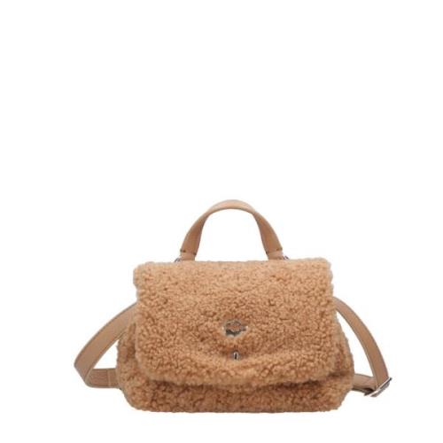 Faux Fur Baby Postina Tas Zanellato , Brown , Dames