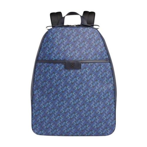 Monogram Dome Rugzak voor Mannen Tommy Hilfiger , Blue , Heren