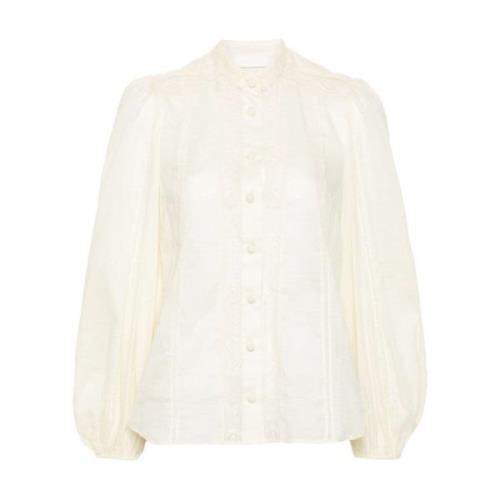 Trim Shirt voor Stijlvolle Look Zimmermann , Beige , Dames