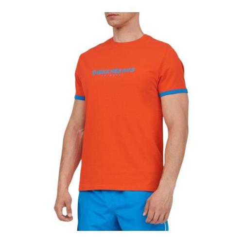 Basis Heren T-shirt Bikkembergs , Orange , Heren