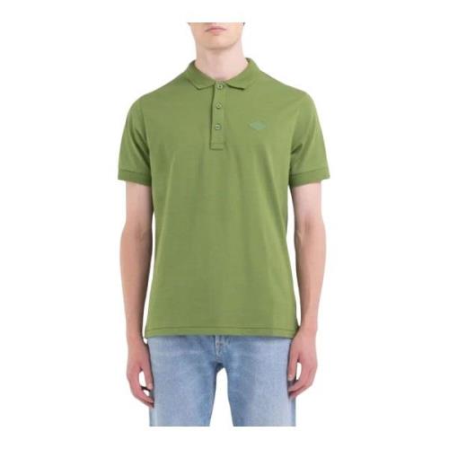 Heren Basic Logo Polo Shirt Replay , Green , Heren