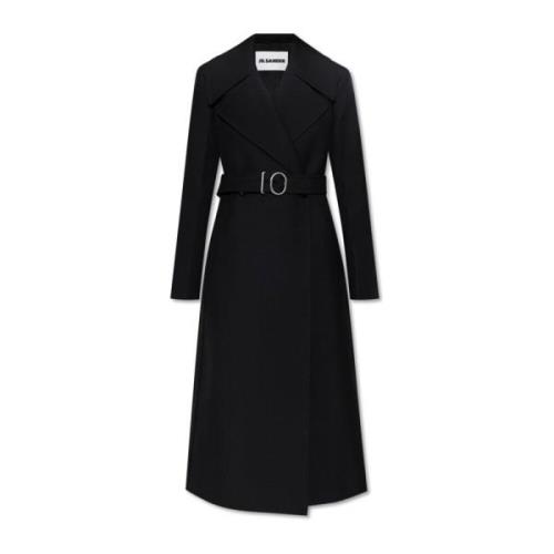 Jas met uitsnijding Jil Sander , Black , Dames