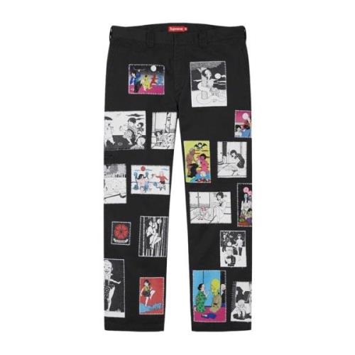 Beperkte oplage Saeki werkbroek zwart Supreme , Multicolor , Heren