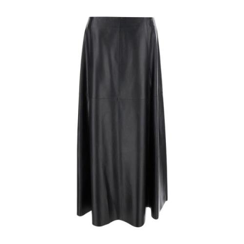 Leren Rok Zwart Arma , Black , Dames