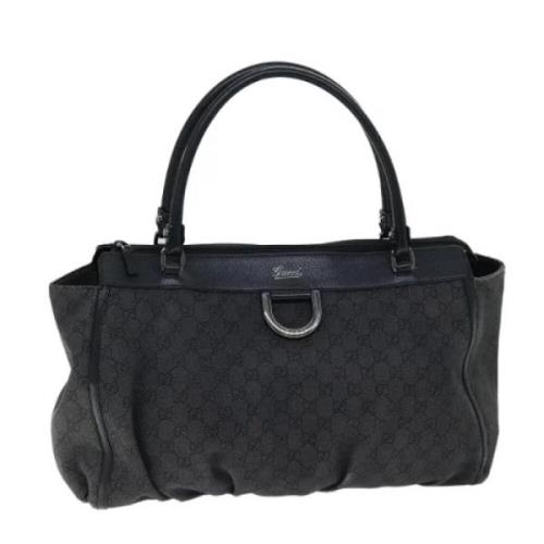 Pre-owned Canvas totes Gucci Vintage , Black , Dames