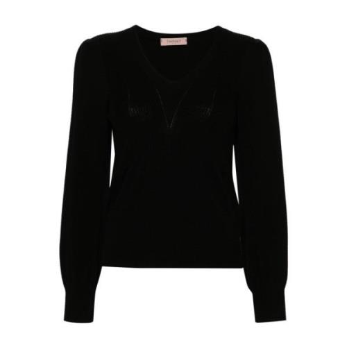 Stijlvolle Sweater Set Twinset , Black , Dames