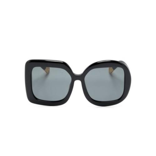 Zwarte zonnebril Jacquemus , Black , Dames