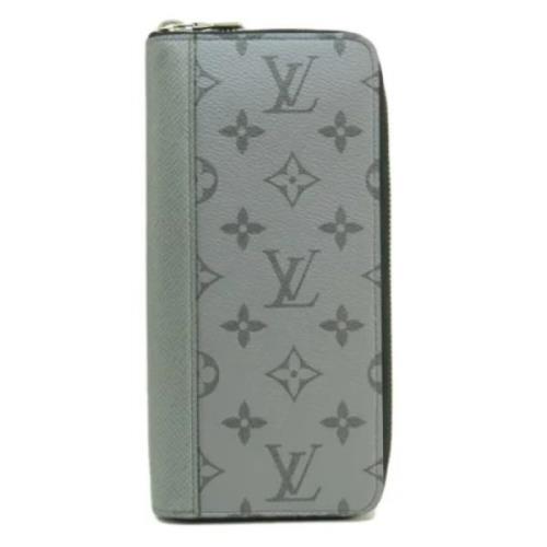 Pre-owned Leather wallets Louis Vuitton Vintage , Gray , Dames