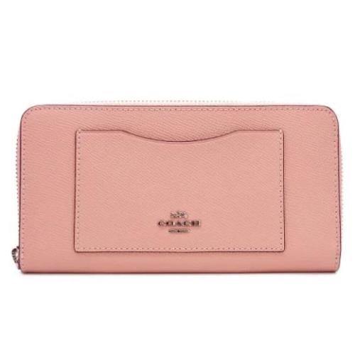 Pre-owned Leather wallets Coach Pre-owned , Pink , Dames