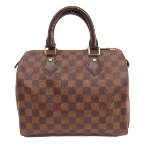 Pre-owned Canvas handbags Louis Vuitton Vintage , Brown , Dames