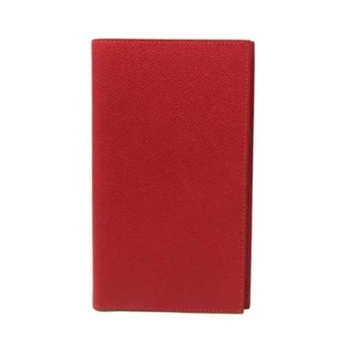 Pre-owned Leather home-office Hermès Vintage , Red , Dames