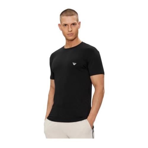 Slim Logo TShirt - Zwart Emporio Armani , Black , Heren