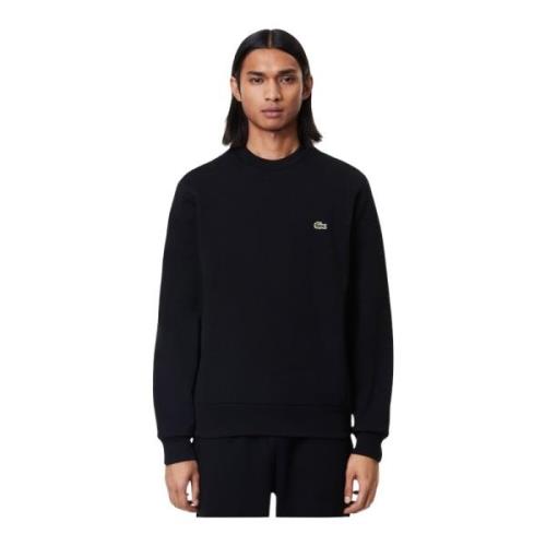 Geborduurde logo sweater - Klassiek Lacoste , Black , Heren